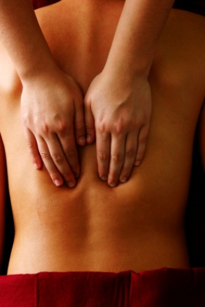 Person Receiving a Body Massage